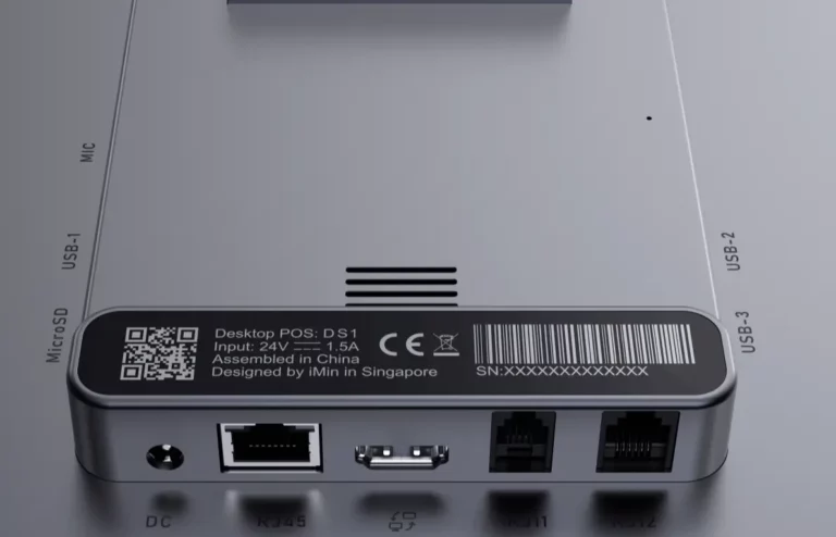 Image du panneau arrière du boîtier montrant toutes les connexions disponibles