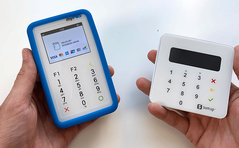 myPOS Mini et SumUp Air